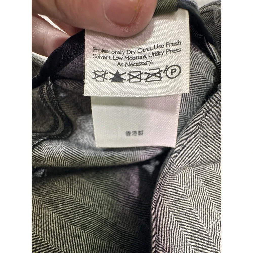 Eddie Bauer Women's Skirt Size 4 Gray Striped Long A-Line Y2K‎ Style Minimalist